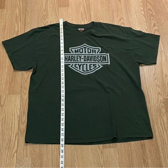 Harley Davidson Men’s Green XL Short Sleeve Graphic T-shirt Bartlett El Paso - Picture 4 of 6